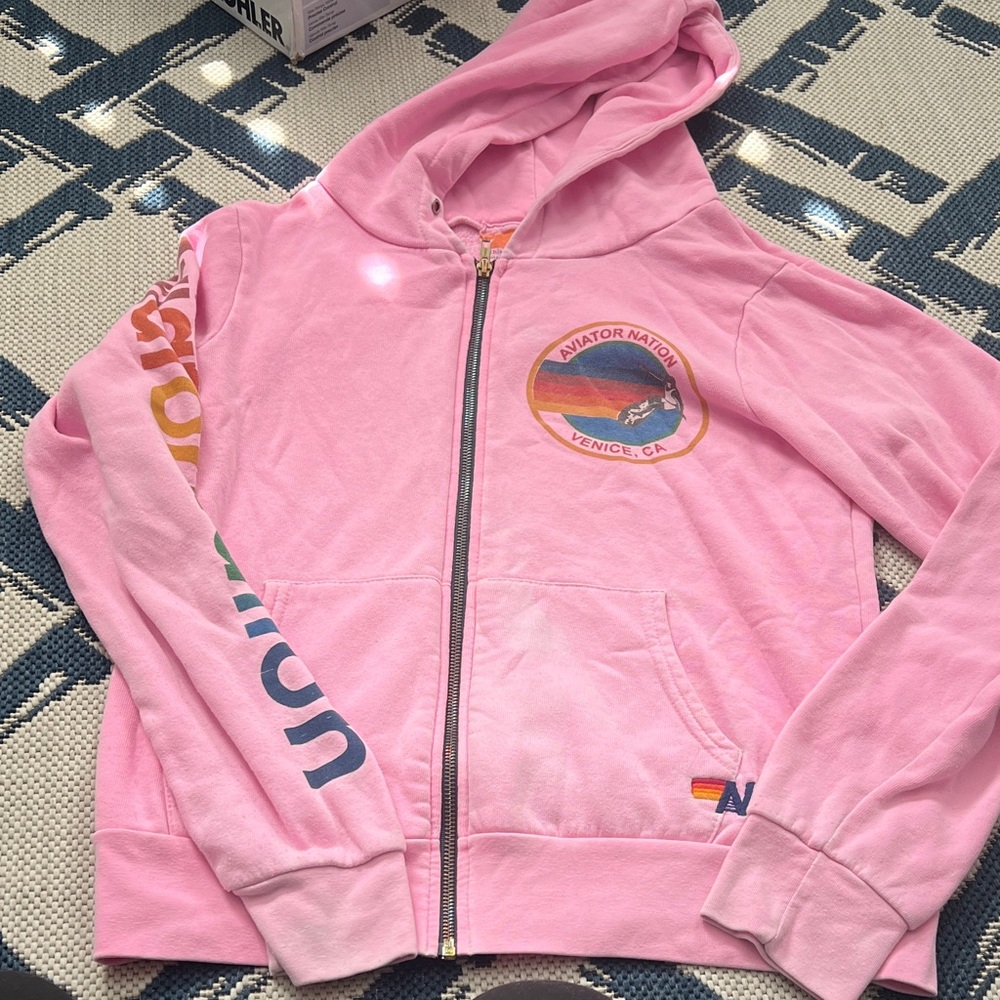 Aviator Nation Women’s  Pink Hoodie